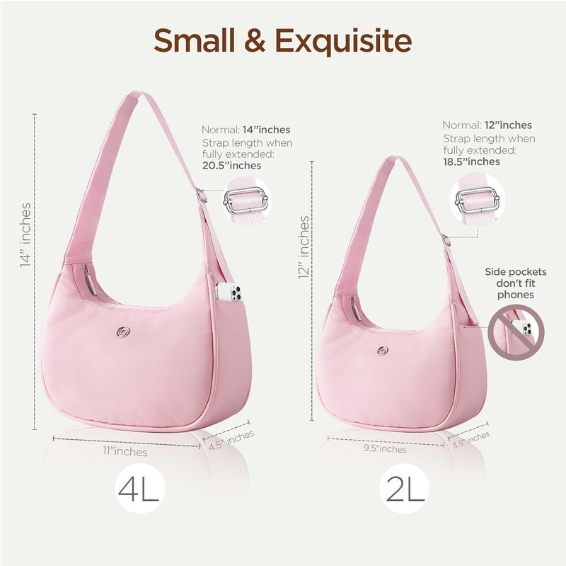 Babysun Mini Shoulder Bag Women Nylon Crescent Bag Underarm Shoulder Purse Women's Shoulder Handbags Small Tote Bag - Image 4
